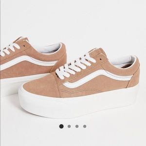 Brown Platform Vans size 9 NEW